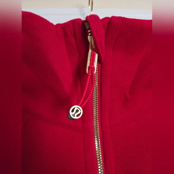 Lululemon Lunar Year Special Edition Red Half-Zip Scuba Hoodiesz M/L - Picture 7 of 11